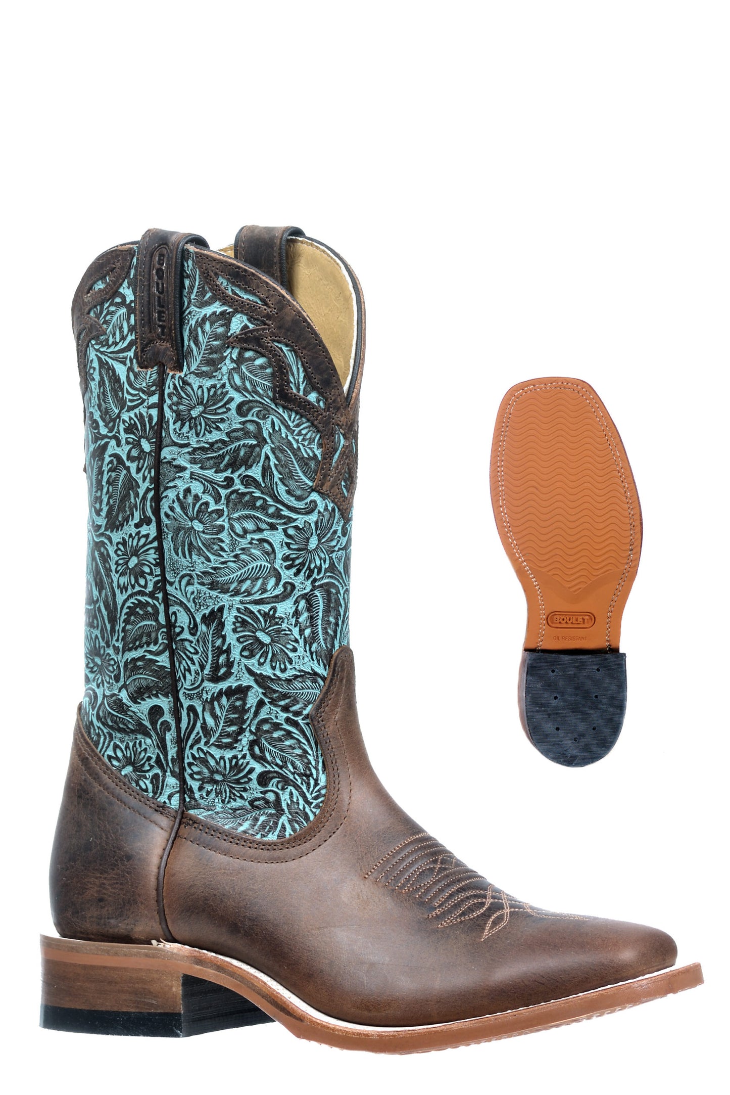 Navajo Honey/ Turquoise Boots Boulet modell 2959
