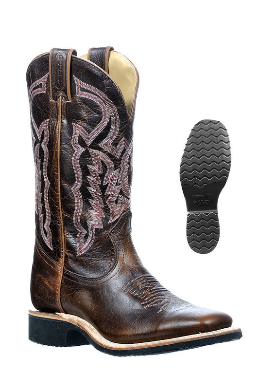 Mocka färgade med Maxumlite sula Boots Boulet modell 0336