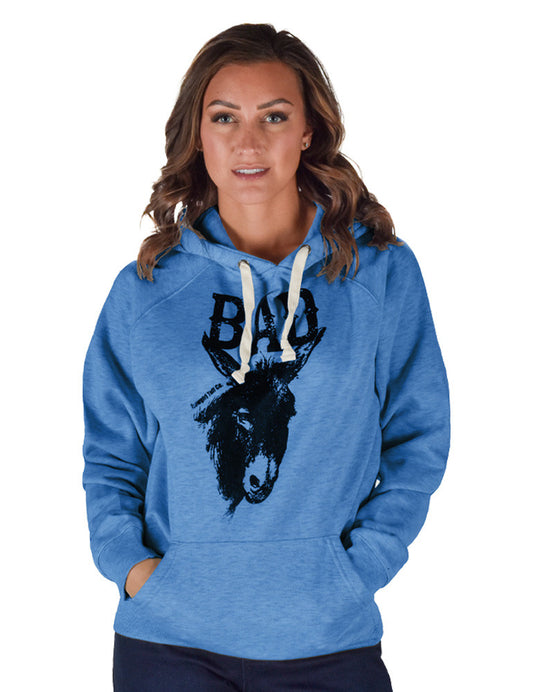 Bad A$$ Print Unisex Hoodie (Royal Blue)