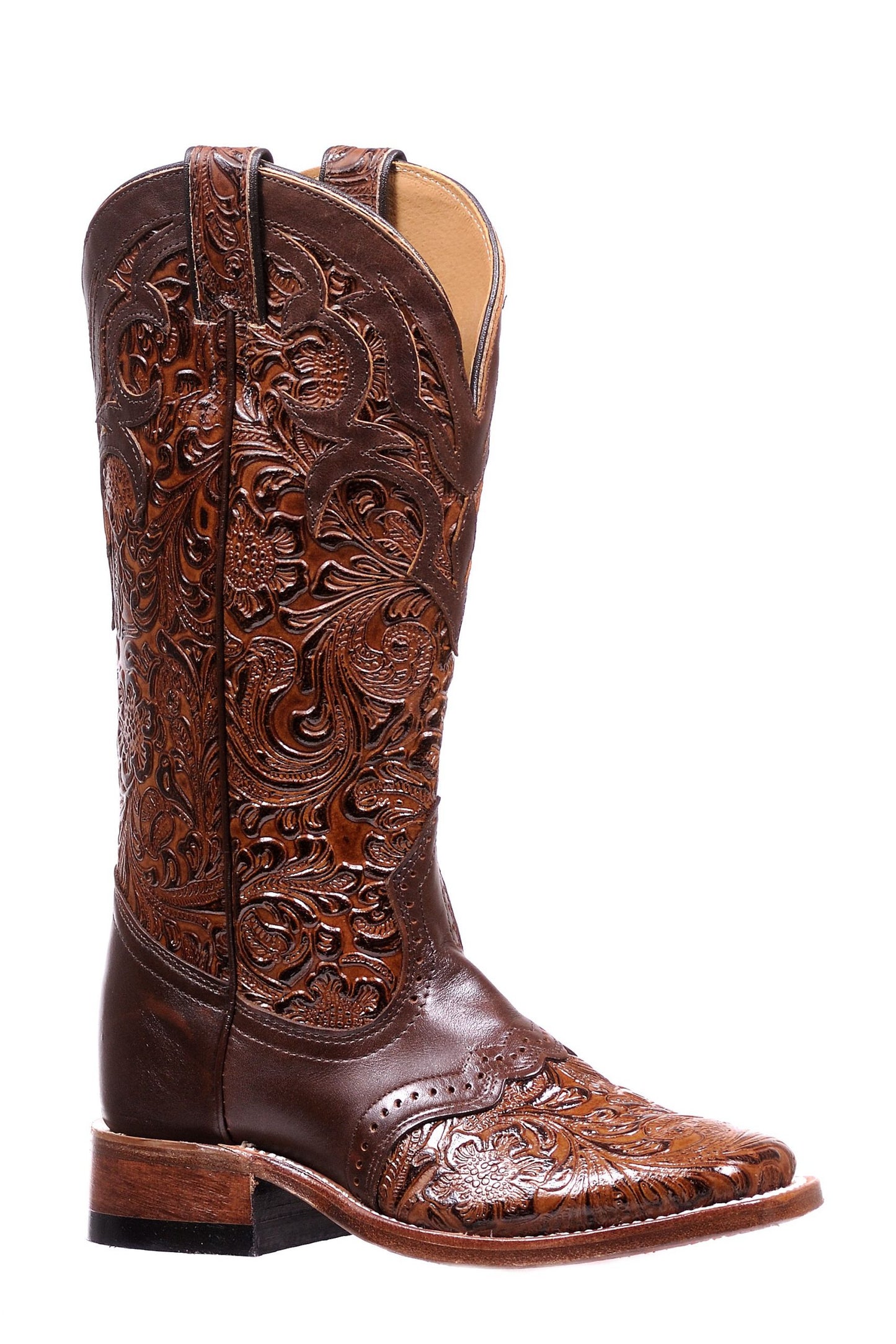 Bruna mönstrade Boots Boulet modell 1062