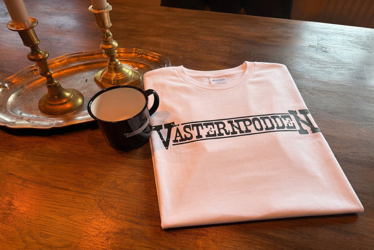 Västernpodden mugg och Vit T-shirt paket