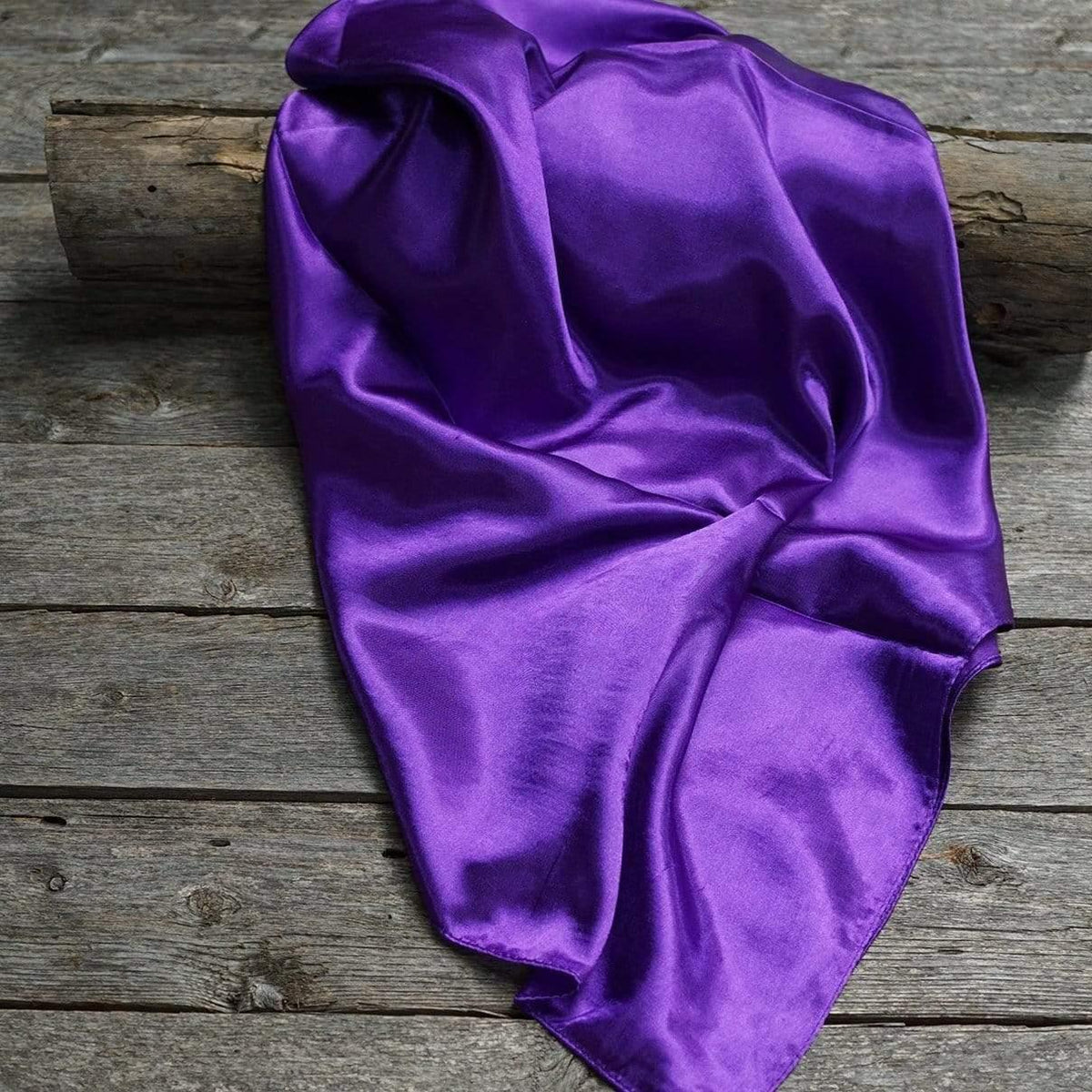 Solid Purple Wild Rag - Western Scarf