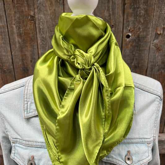 Solid Light Green Wild Rag - Western Scarf